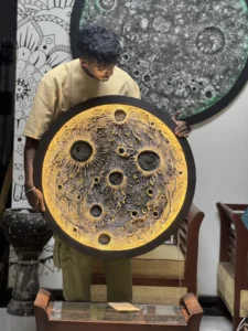 Moon Art Sri Lanka LED moon wall art in warm white